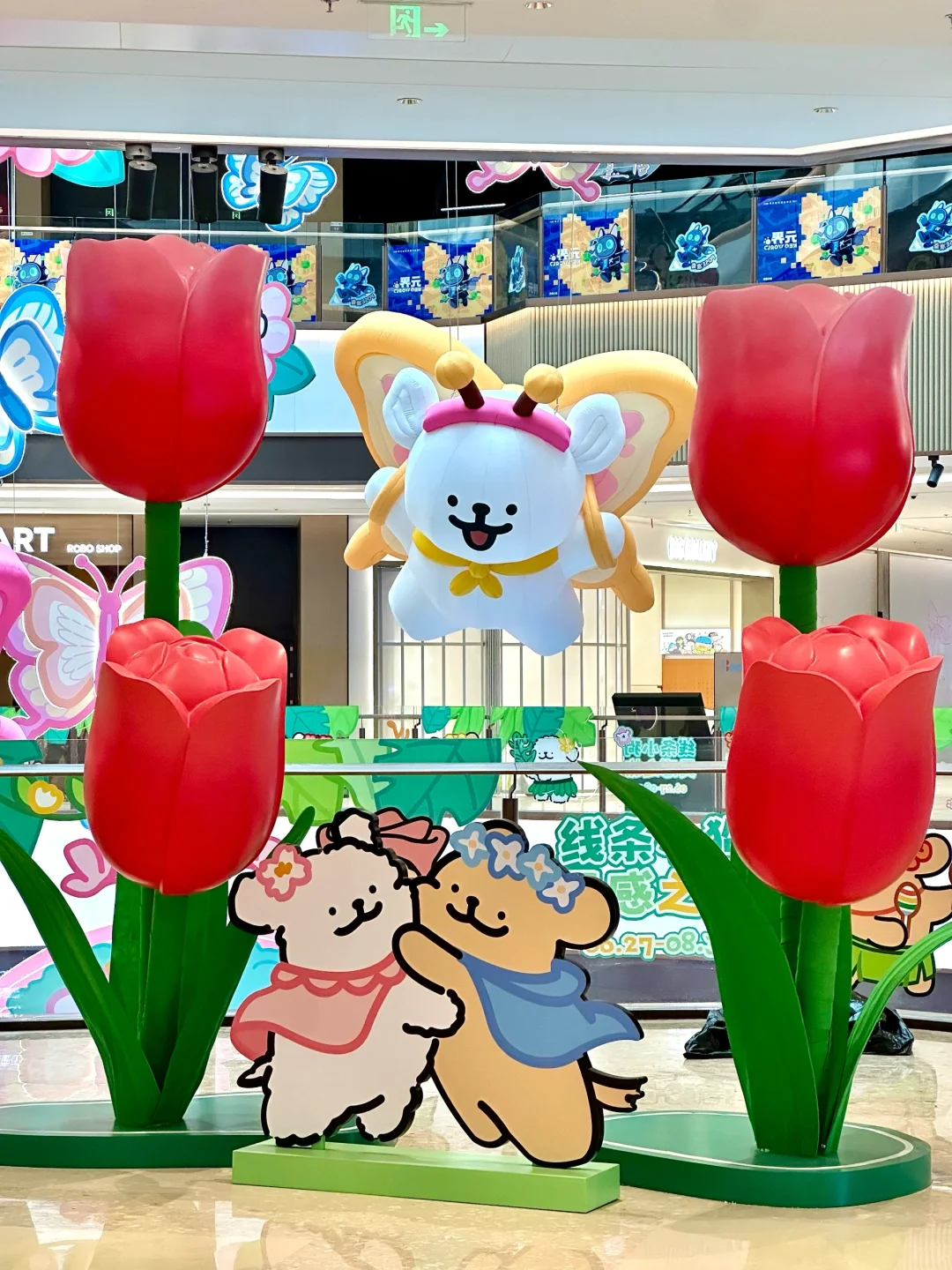 上海线条小狗痛楼诞生了?全国首展太可爱了