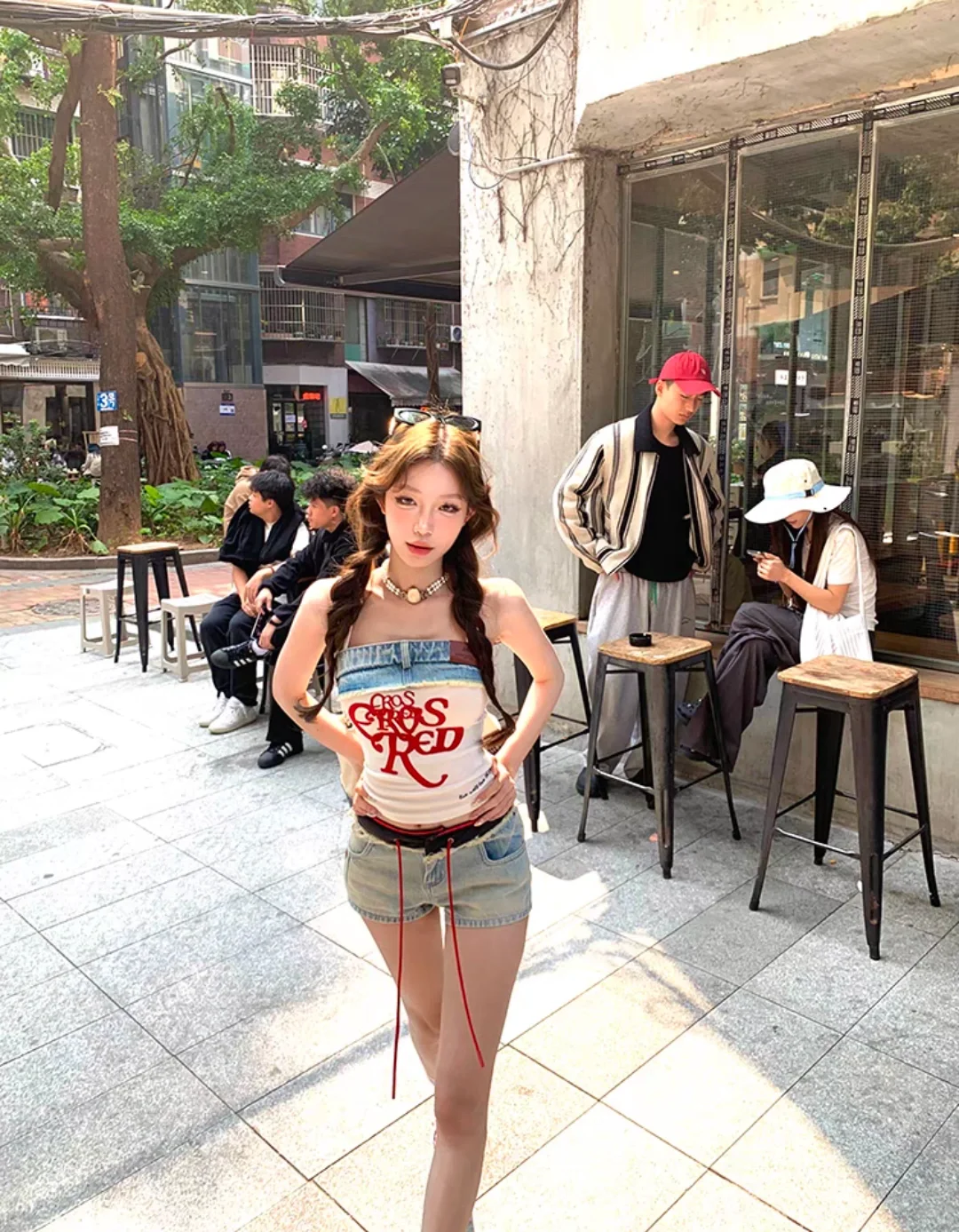 辣妹街头风穿搭 | 被追着问的甜酷套装