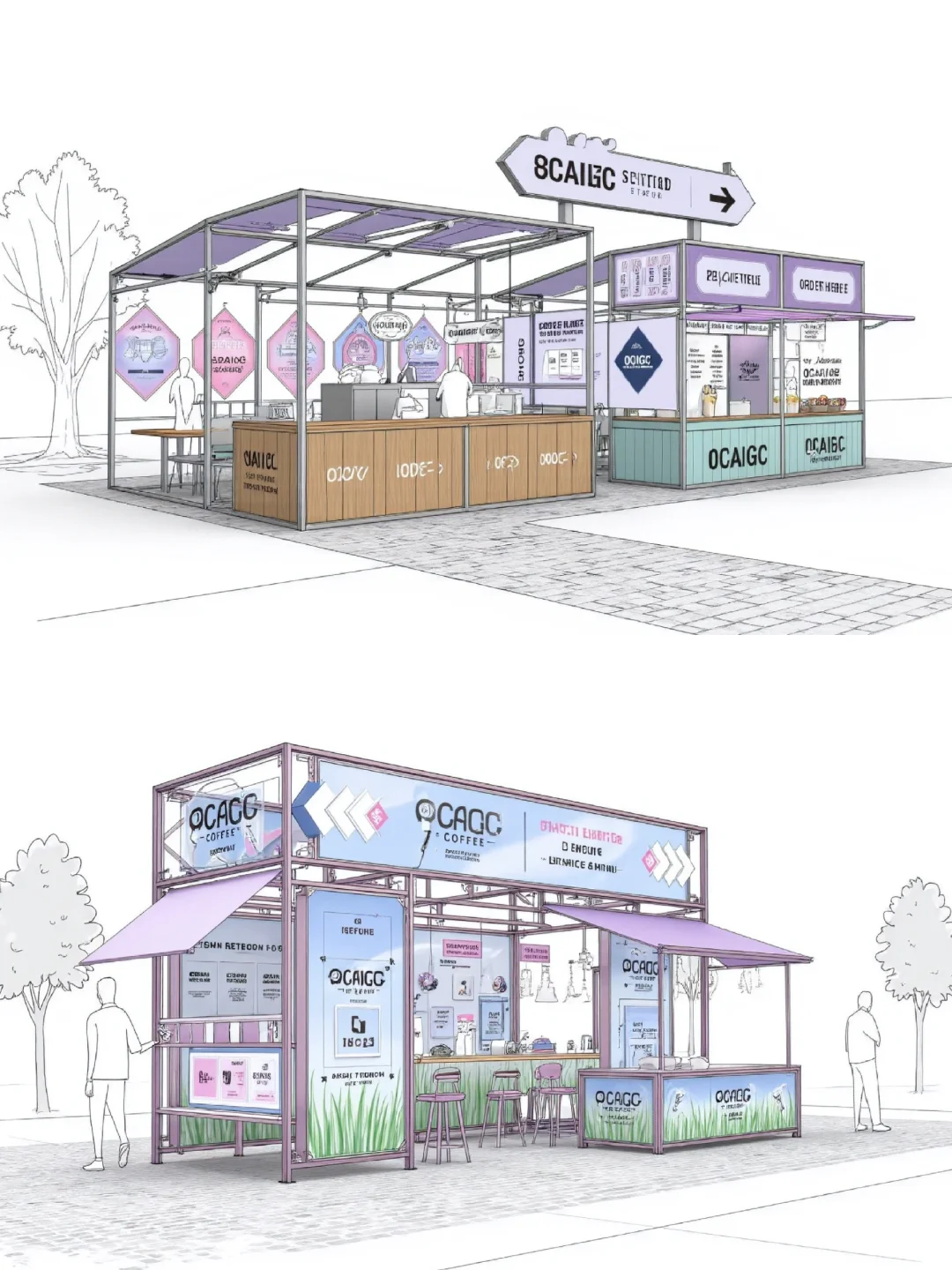 框架结构易搭建 | 市集摊位