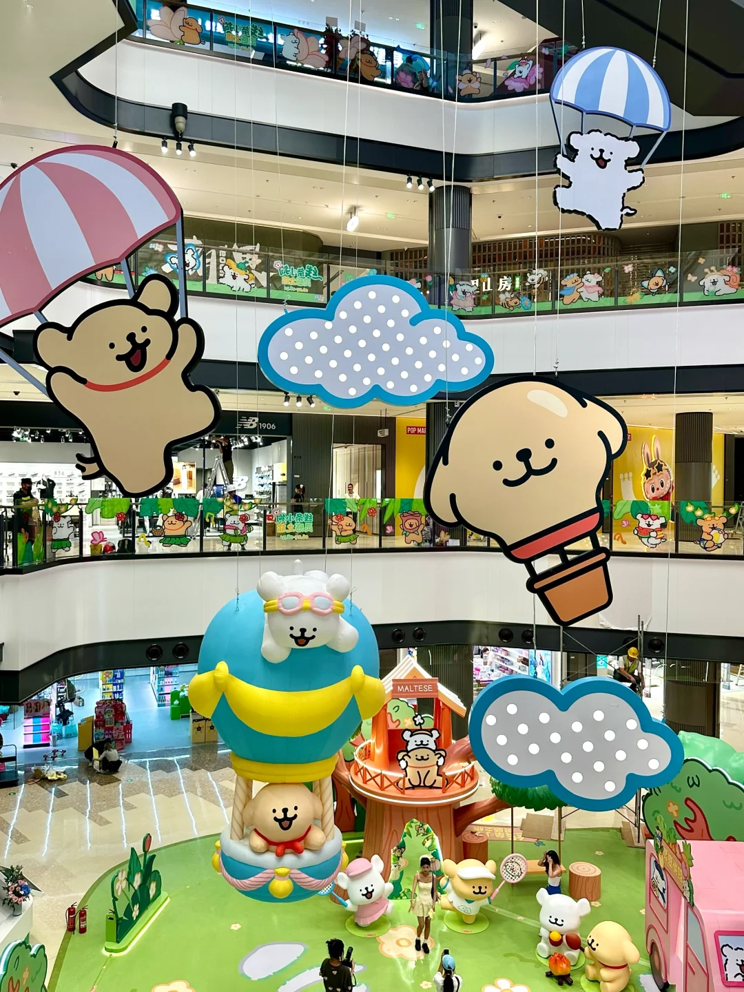 上海线条小狗痛楼诞生了?全国首展太可爱了