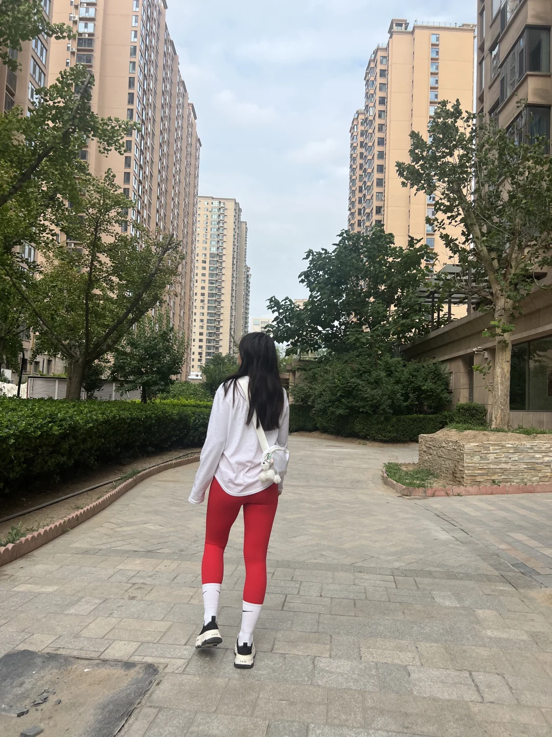 她们说♥️红色瑜伽裤像秋裤?