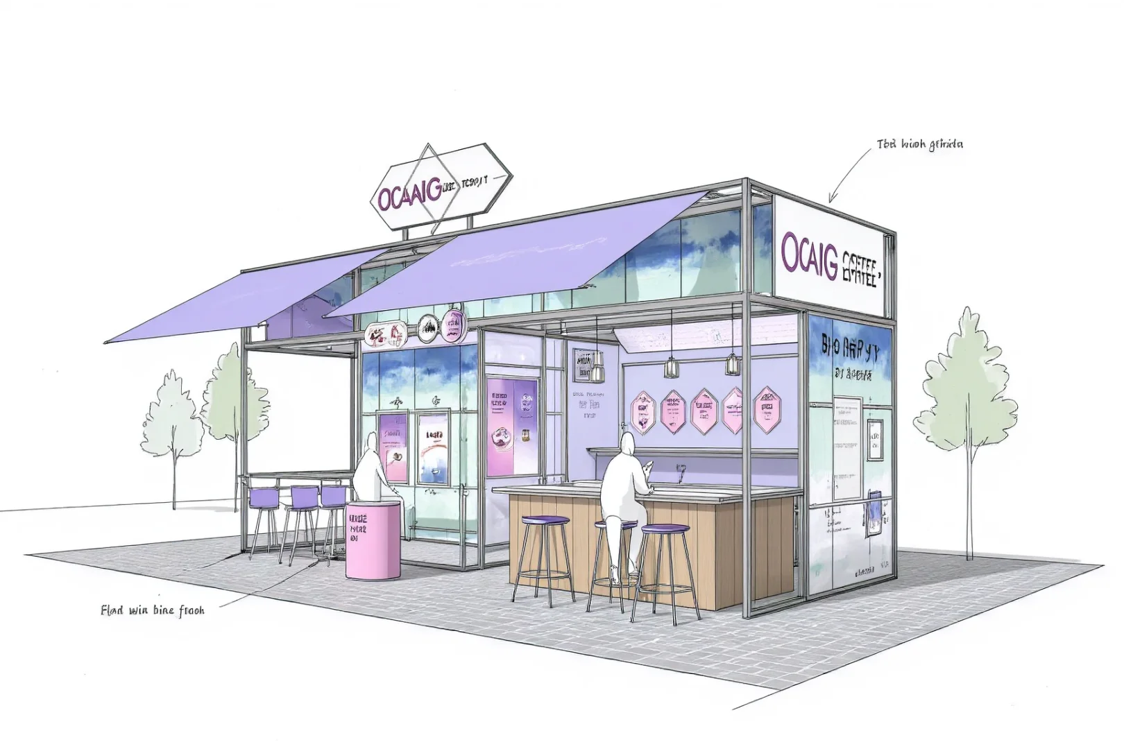 框架结构易搭建 | 市集摊位