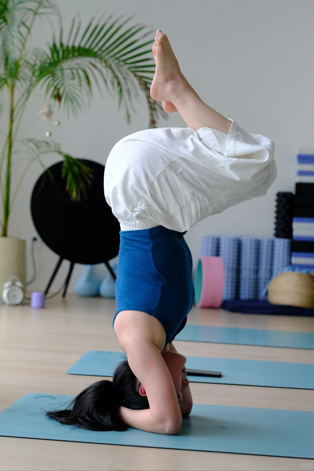 那就穿着自制的瑜伽裤去上课吧～