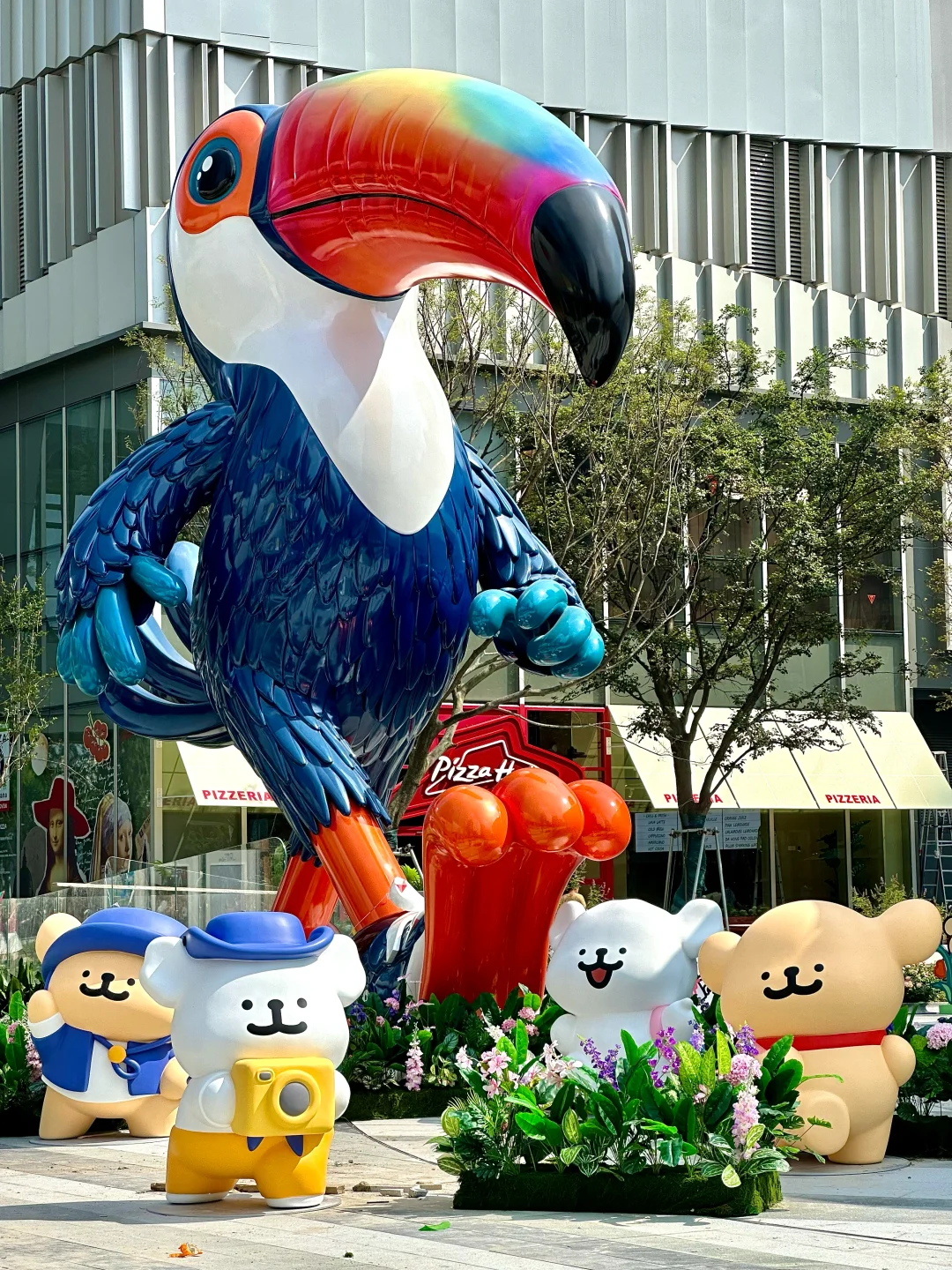 上海线条小狗痛楼诞生了?全国首展太可爱了