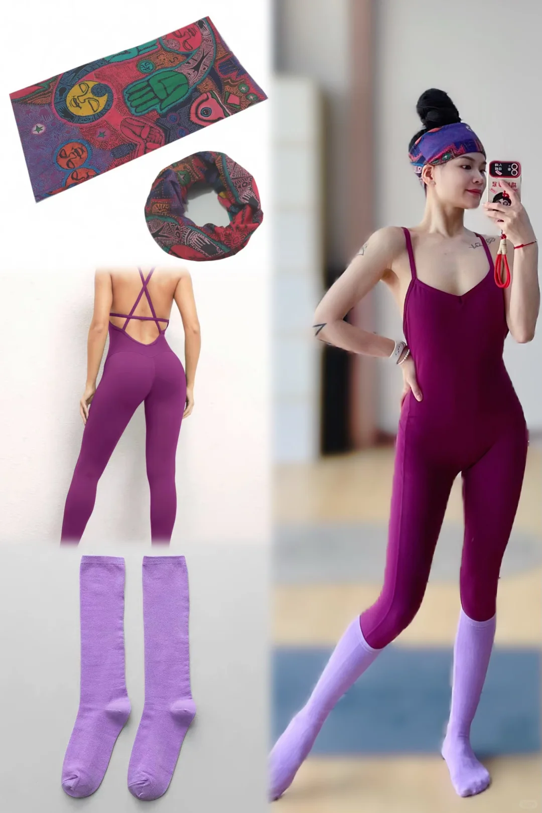 一周7套连体瑜伽服穿搭| 每天美得不重样！