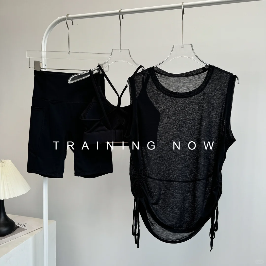 好喜欢的一套瑜伽穿搭！百元内三件套拿下‼️