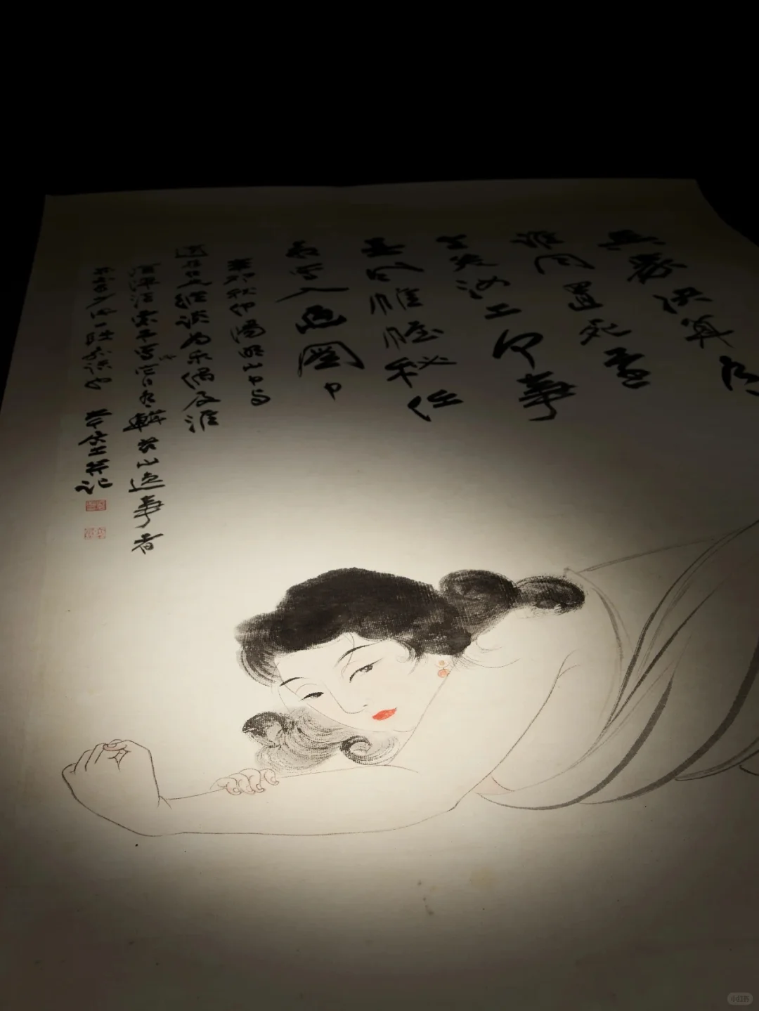 张大千美人真的很妩媚动人了～婀娜多姿