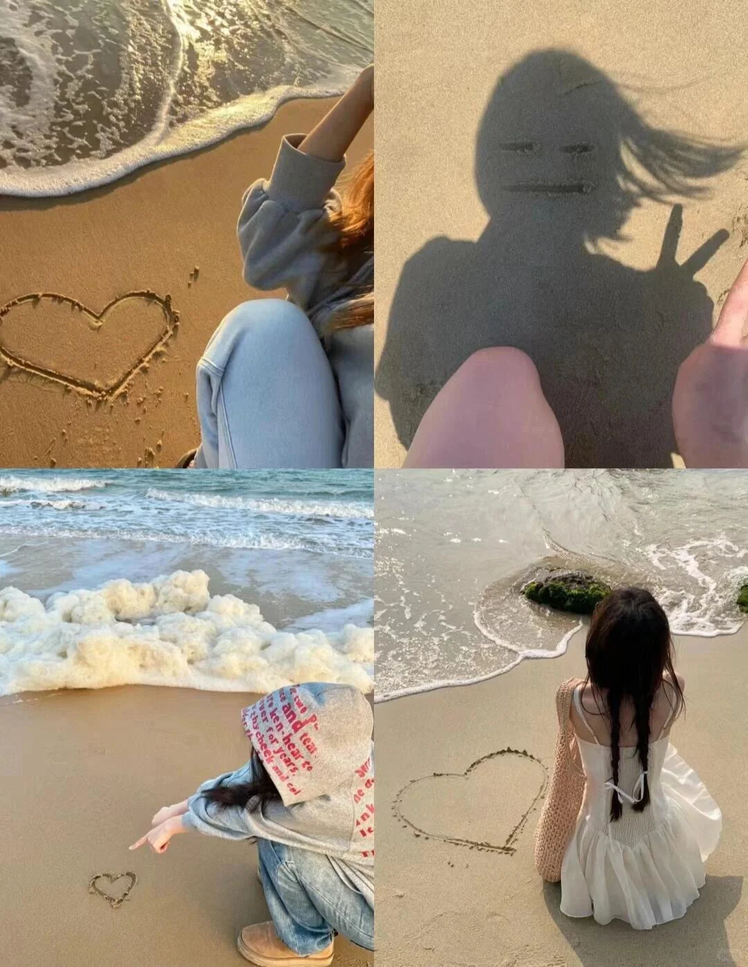 提前预习!!假期i人去海边不露脸拍照姿势