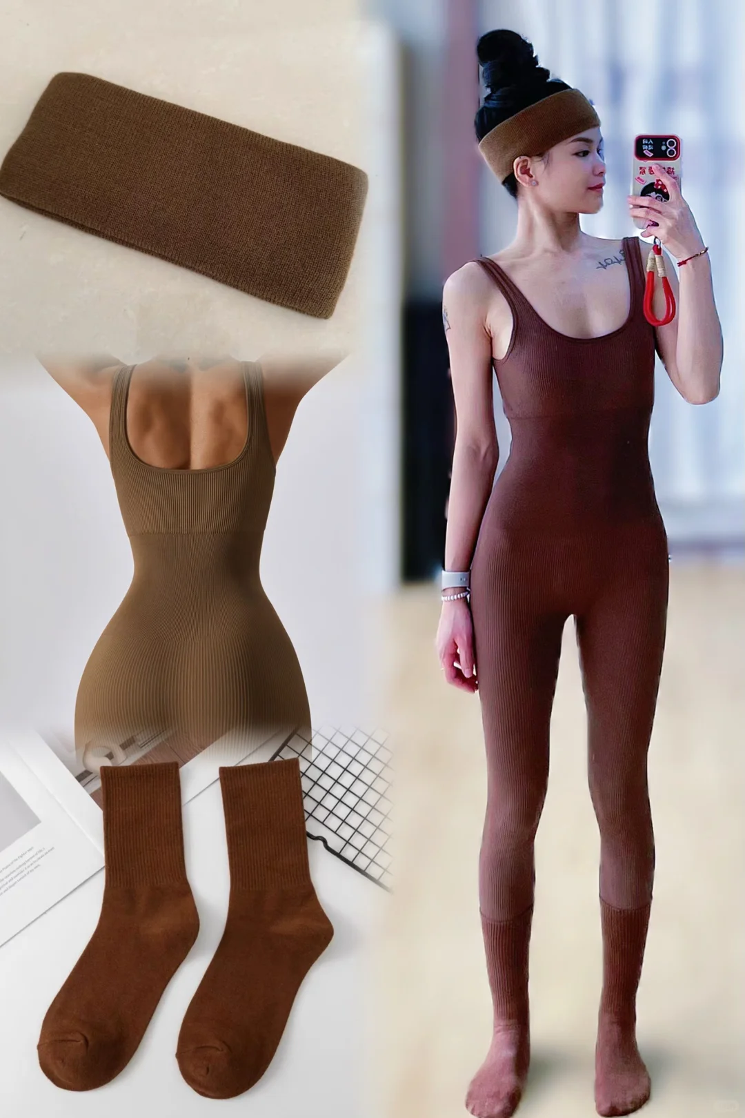 一周7套连体瑜伽服穿搭| 每天美得不重样！