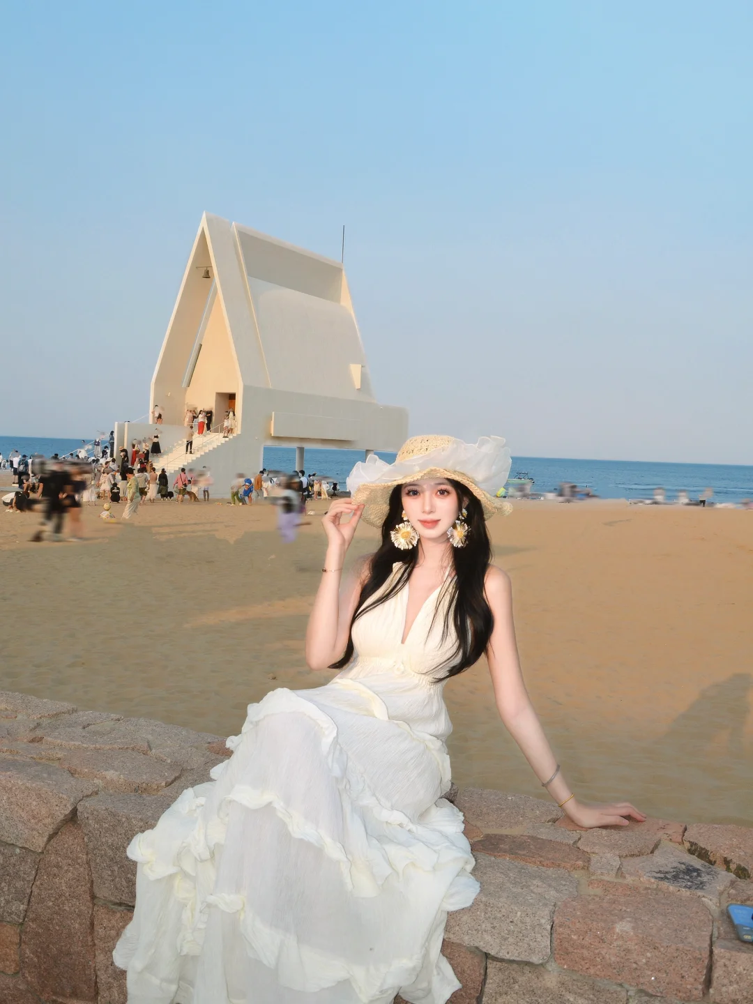 沙子和海让人变美‼️