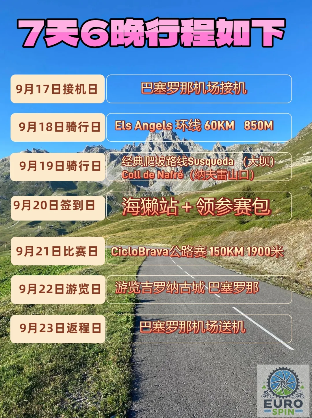 西班牙赫罗纳公路骑行赛+海獭展 一次打卡