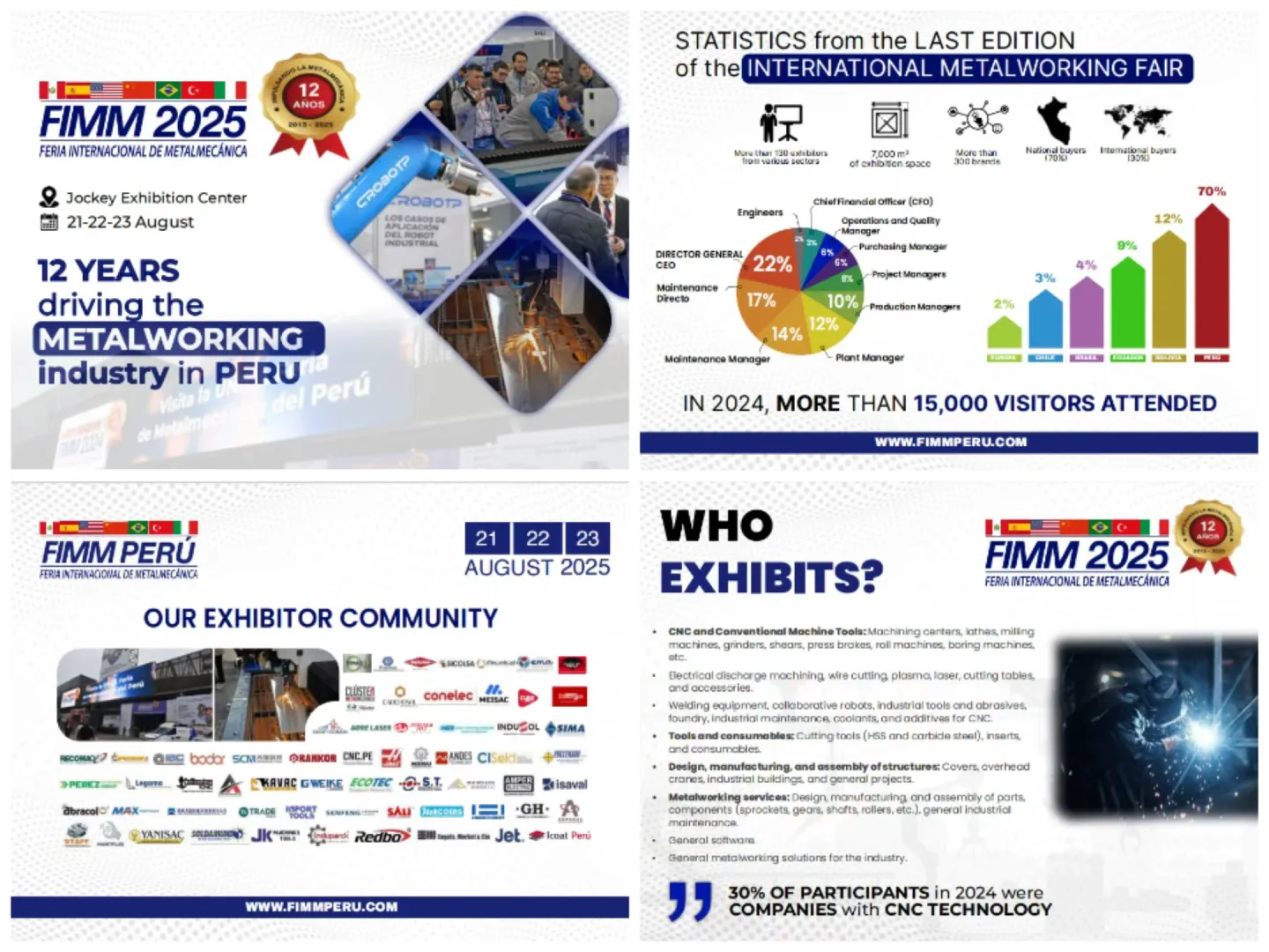 8月21-23日秘鲁工业及机床展