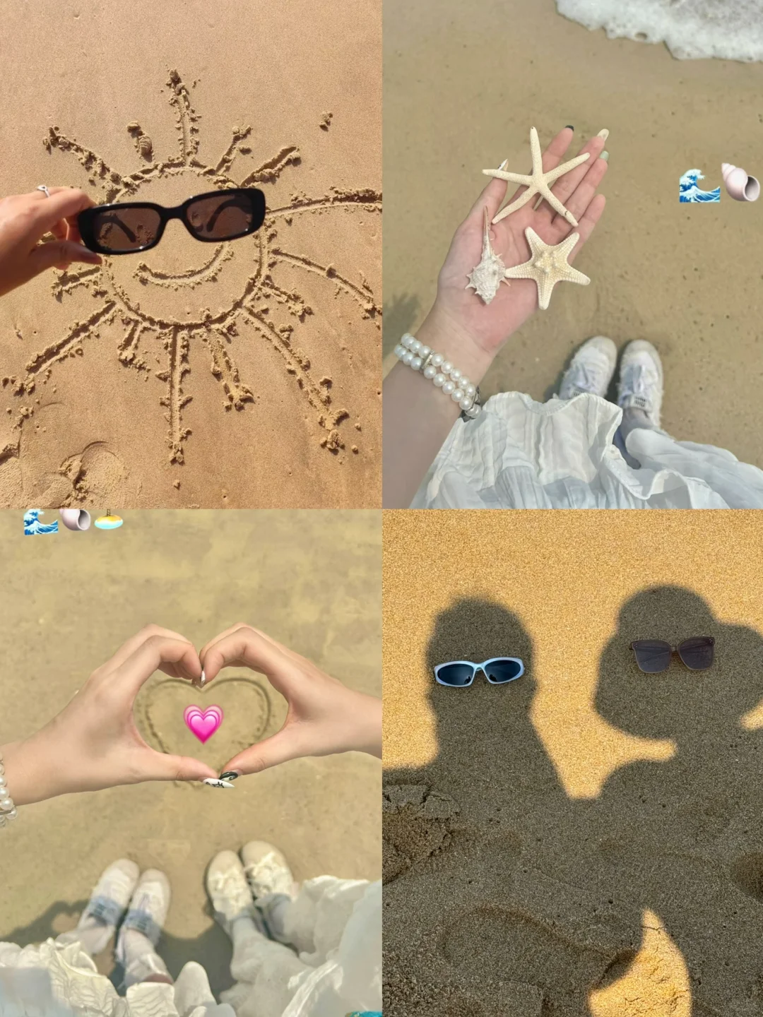 存一些三亚不一样的沙滩拍照姿势?️