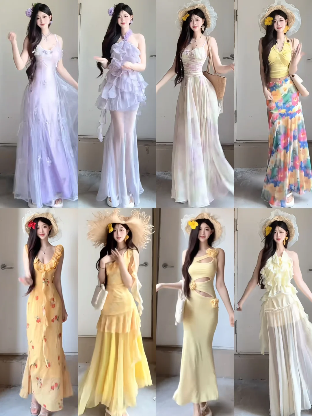 40套?️｜海边度假神裙～