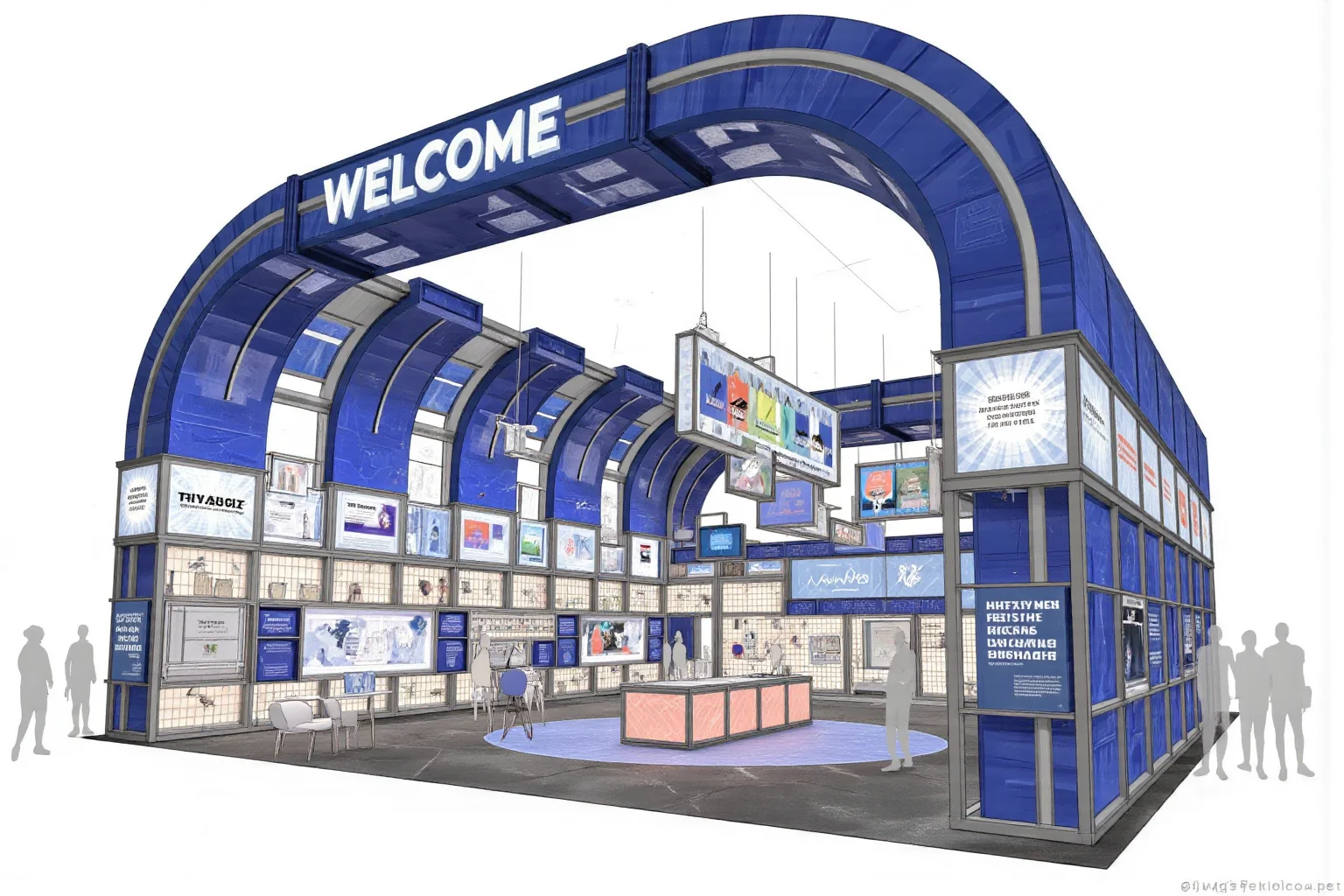 潮流电子展| 数字艺术传送带装置，快闪店