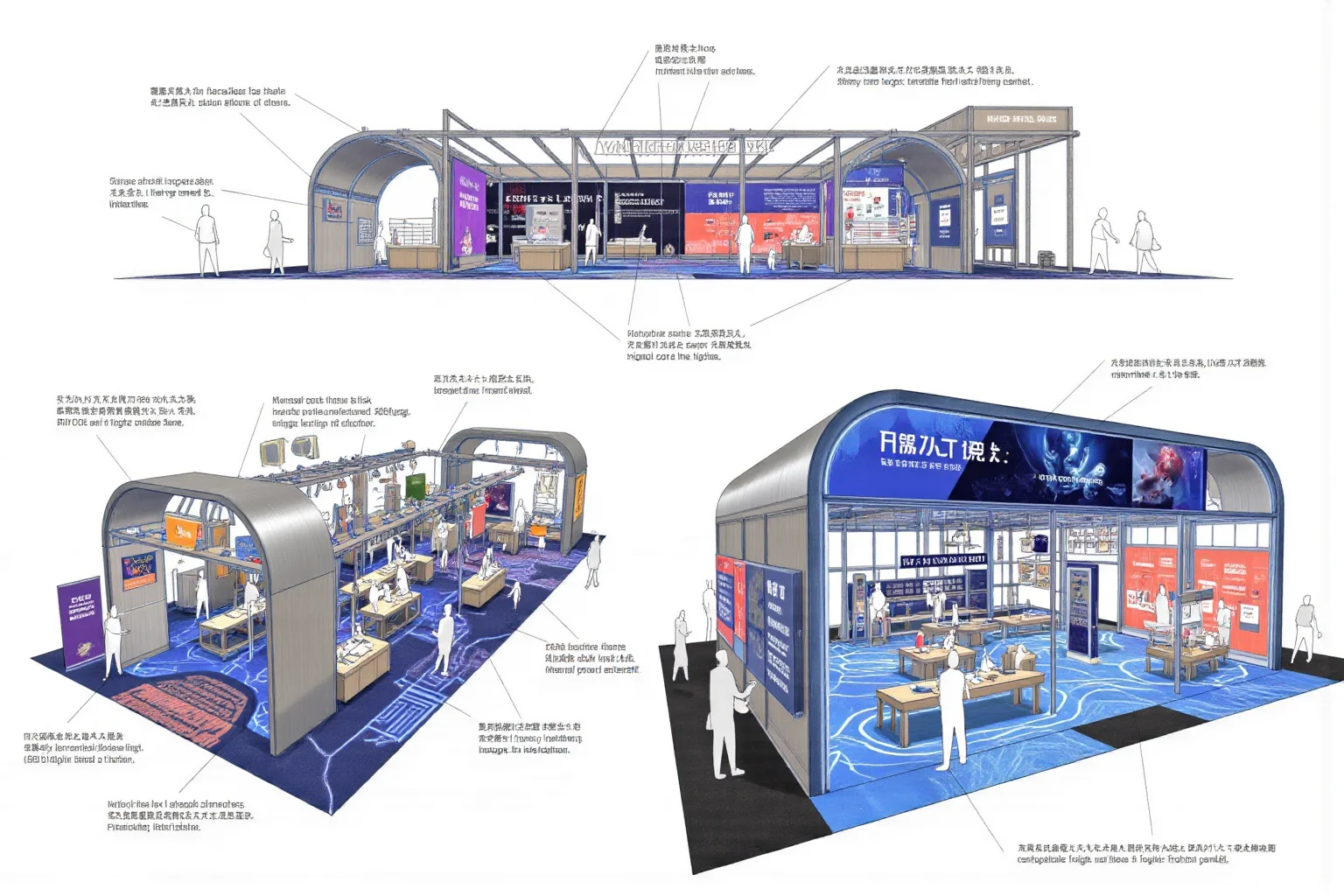 潮流电子展| 数字艺术传送带装置，快闪店