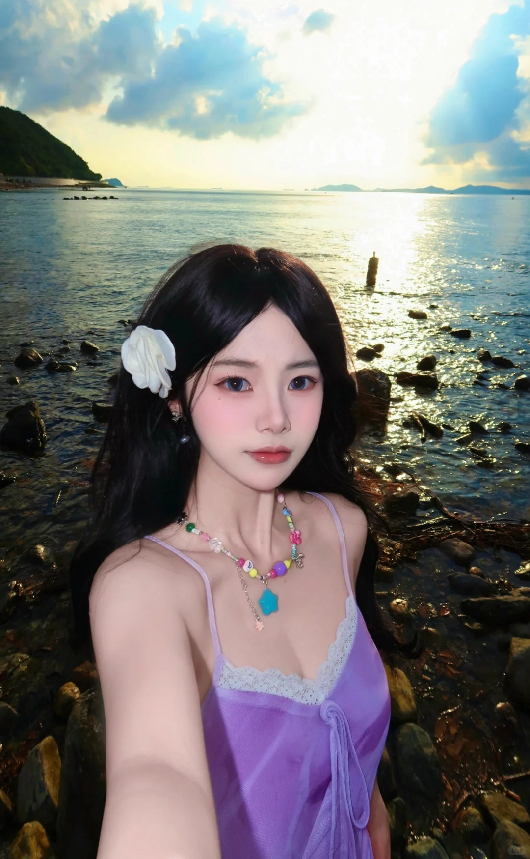 海边拍照穿搭，被追着要链接