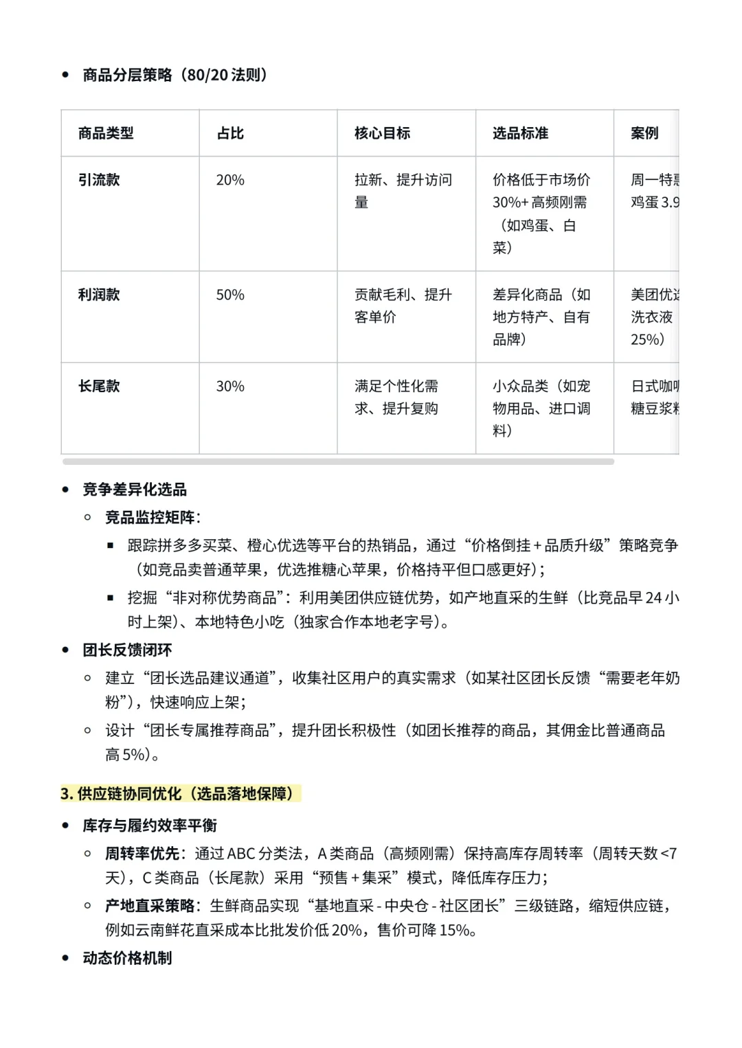 数分面试｜如何优化美团优选社区团购的选品