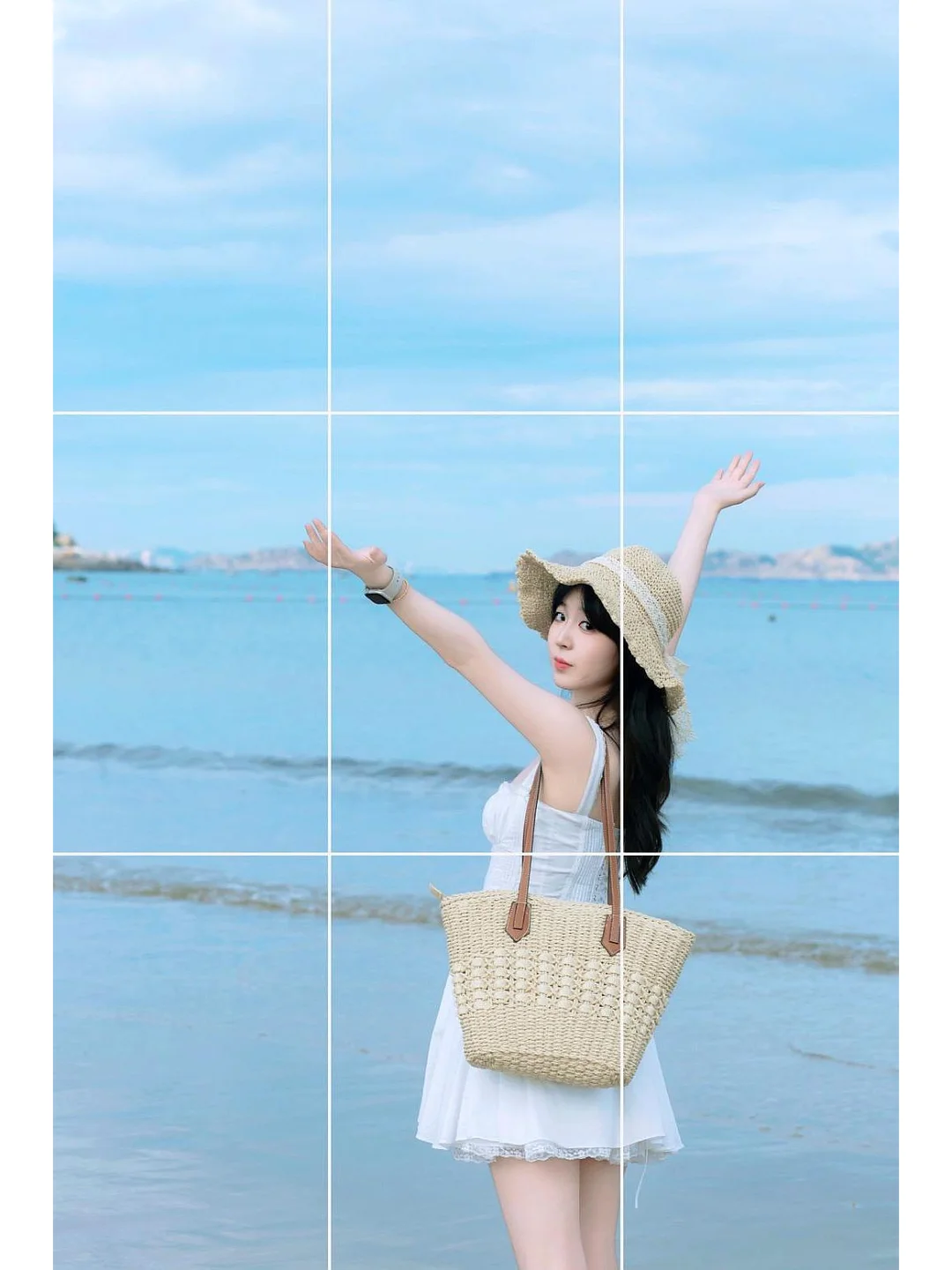 藏不住的海边拍照姿势?️！学起来