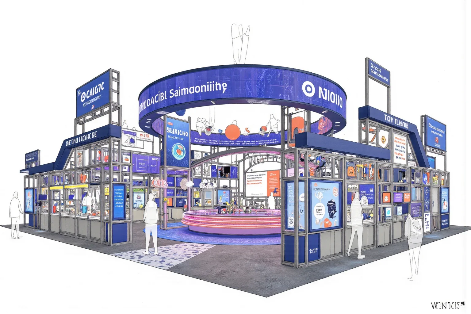 潮流电子展| 数字艺术传送带装置，快闪店