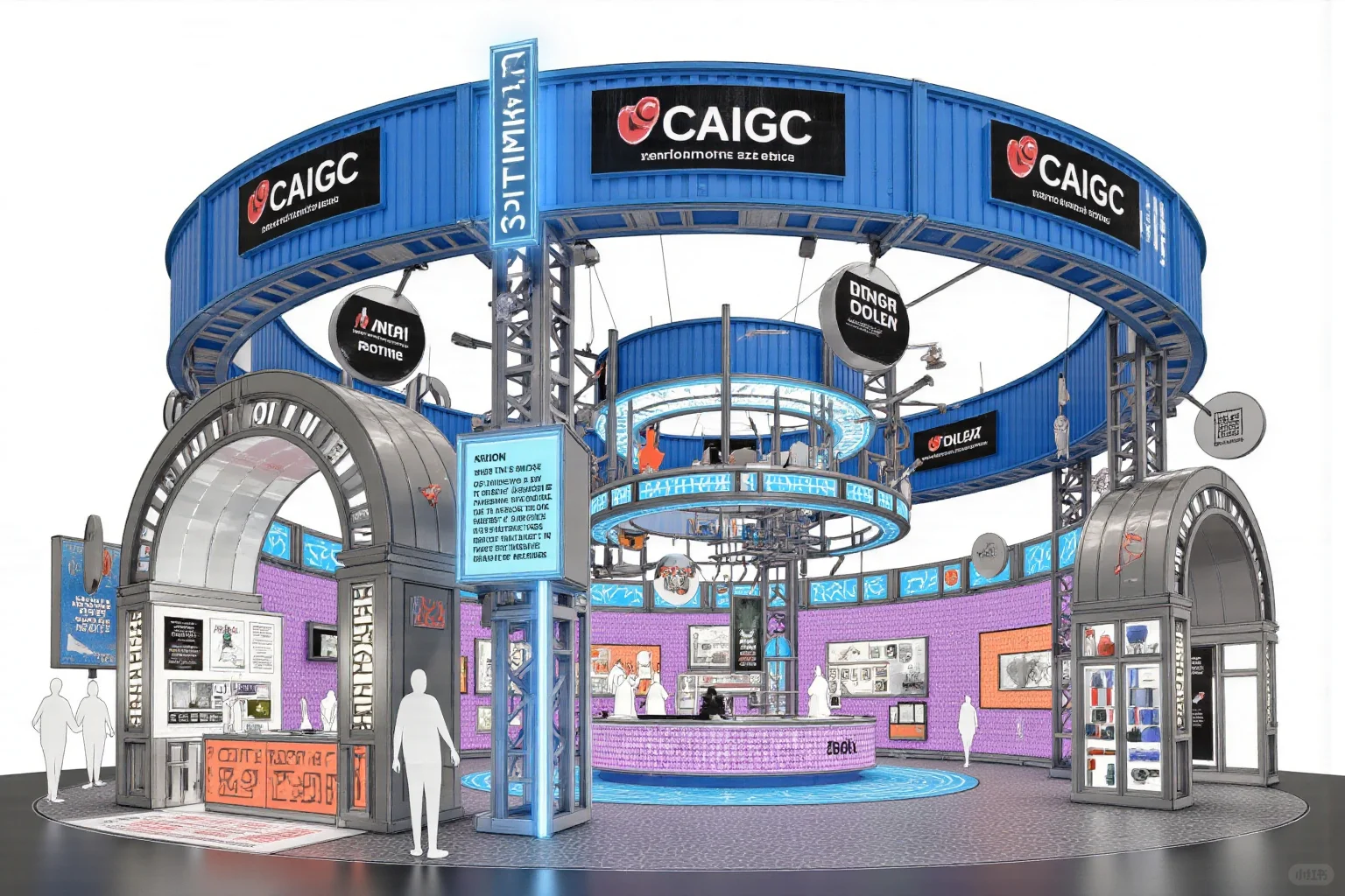 潮流电子展| 数字艺术传送带装置，快闪店