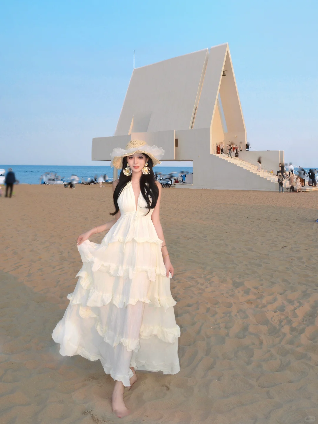 沙子和海让人变美‼️