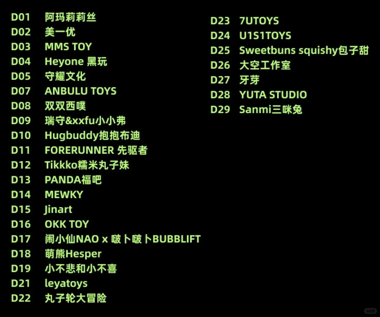 上海QDF展位地图（标记版）