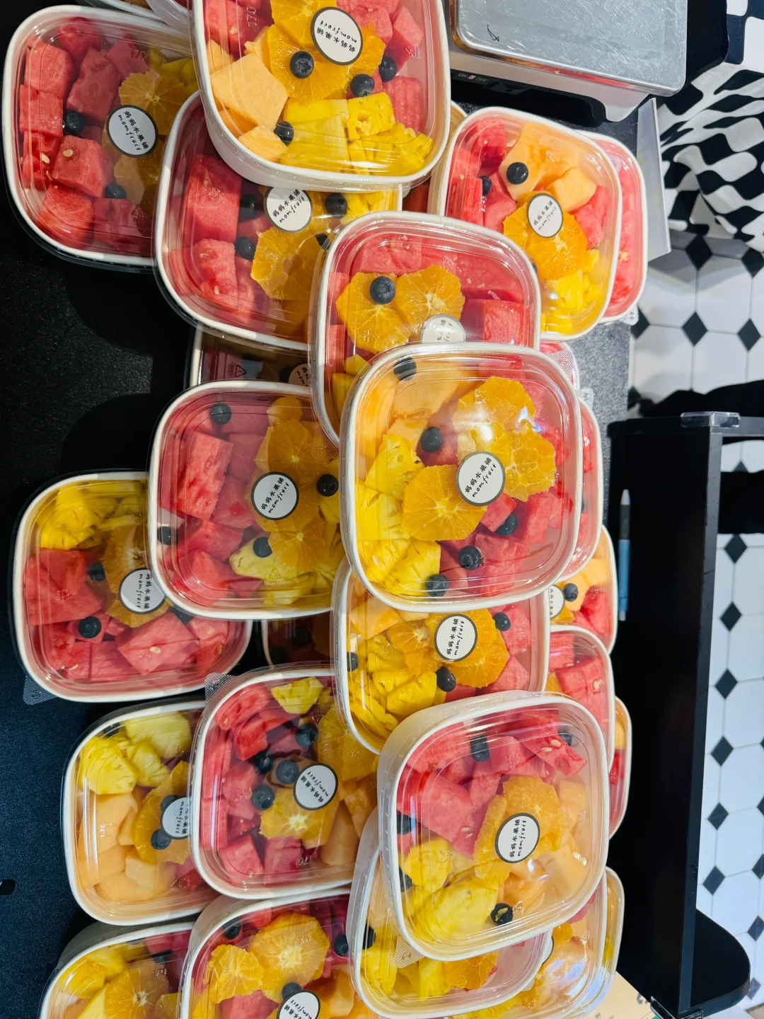 水果团购/晚间会议果切走单