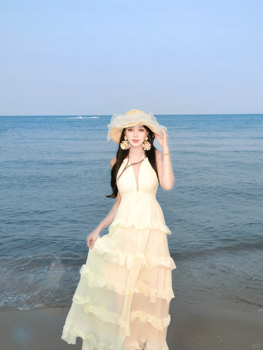 沙子和海让人变美‼️