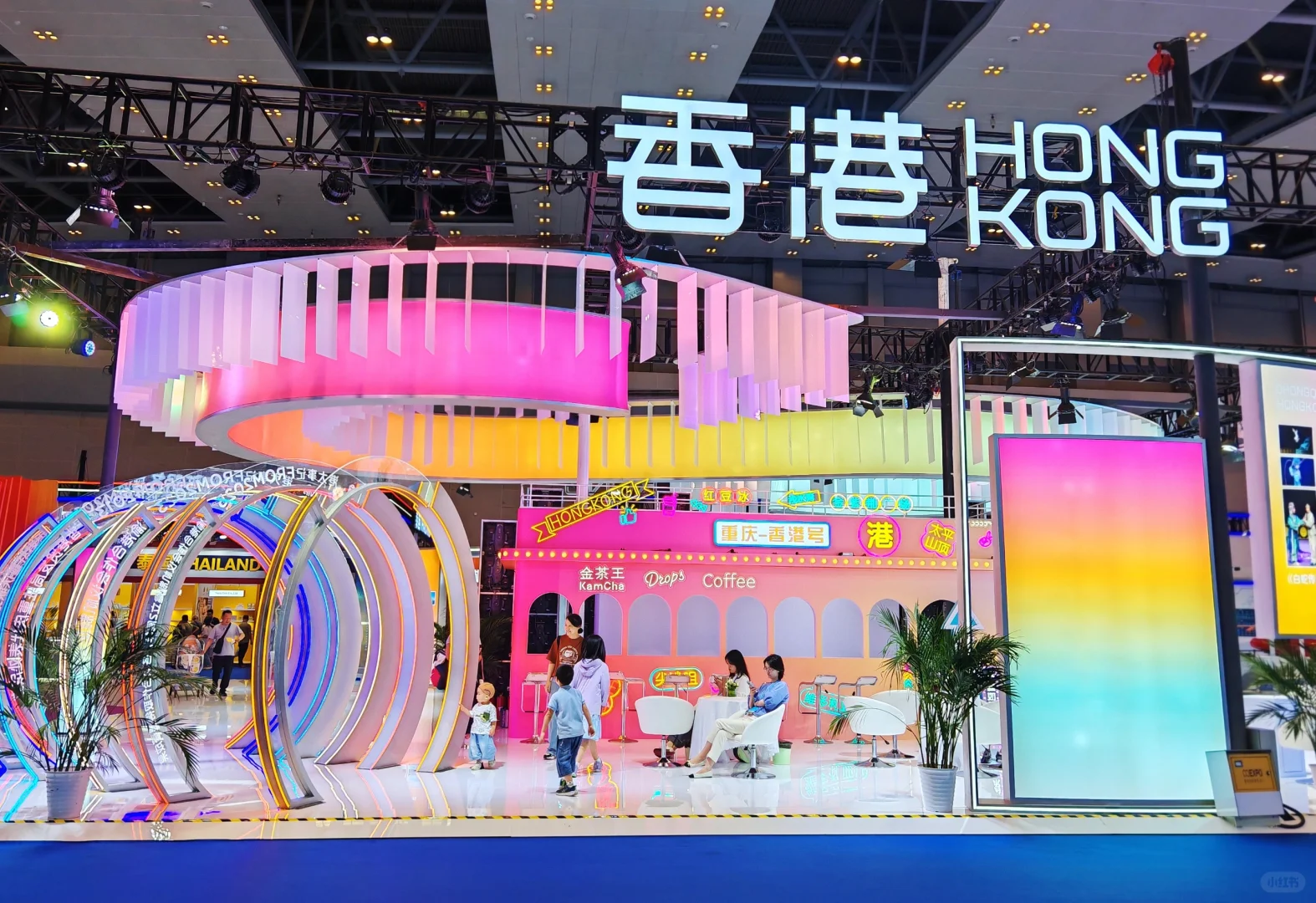 香港馆的颜色最出挑，现场更美～