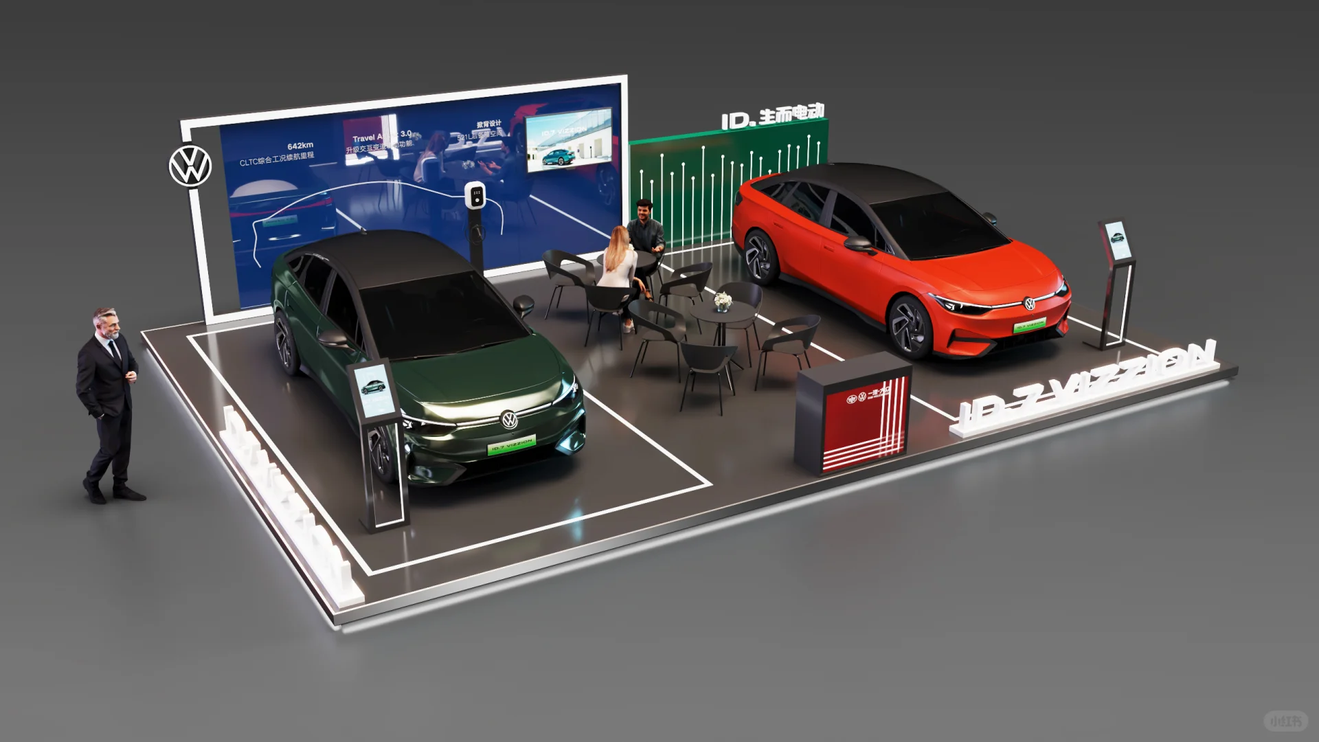 作品欣赏｜一汽大众汽车展台