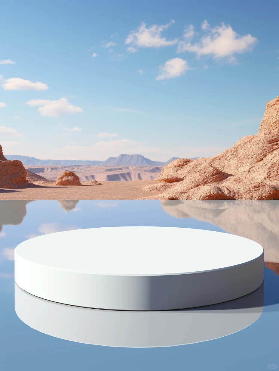 Midjourny一分钟生成电商场景图 超现实展台