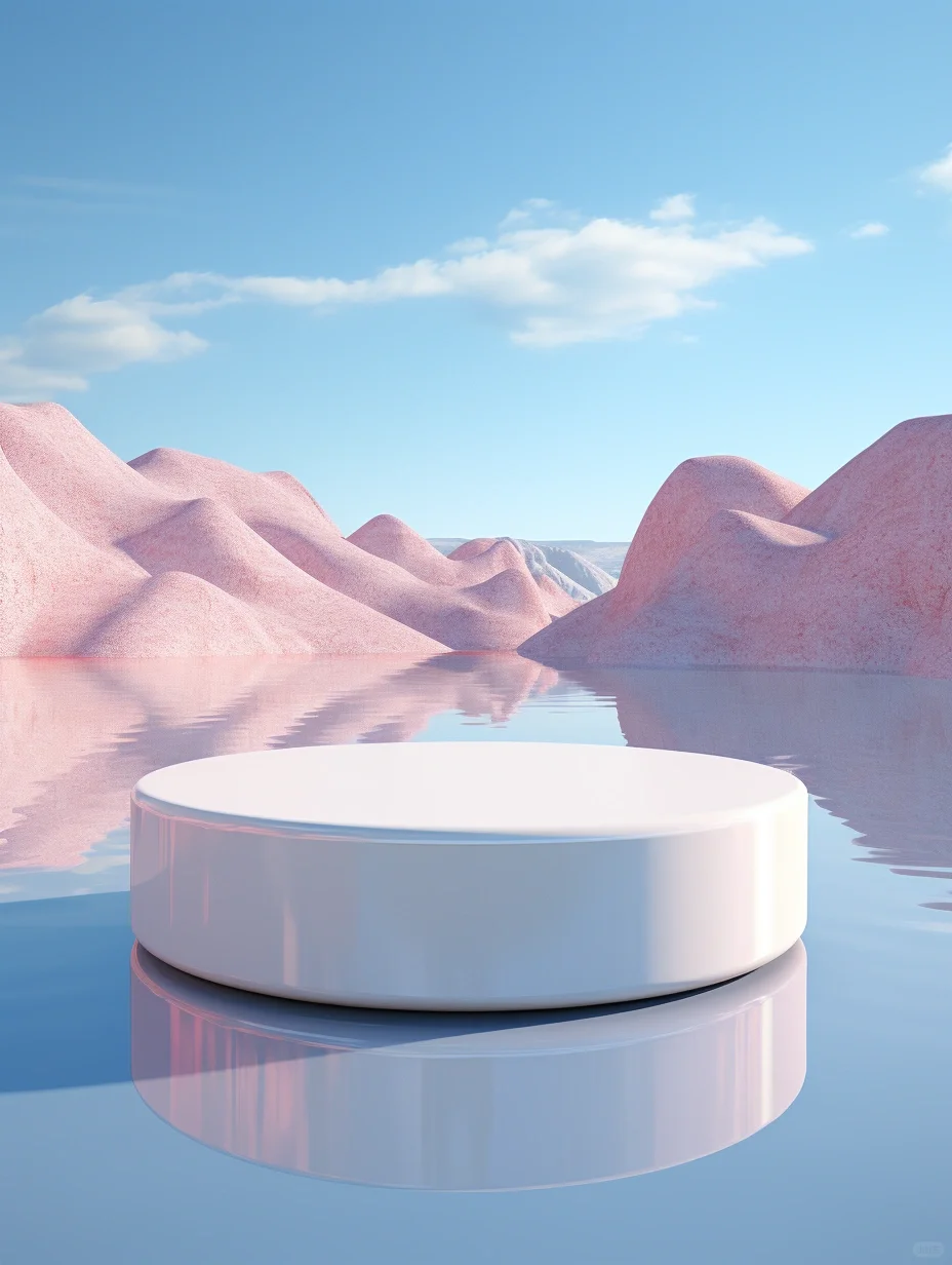 Midjourny一分钟生成电商场景图 超现实展台