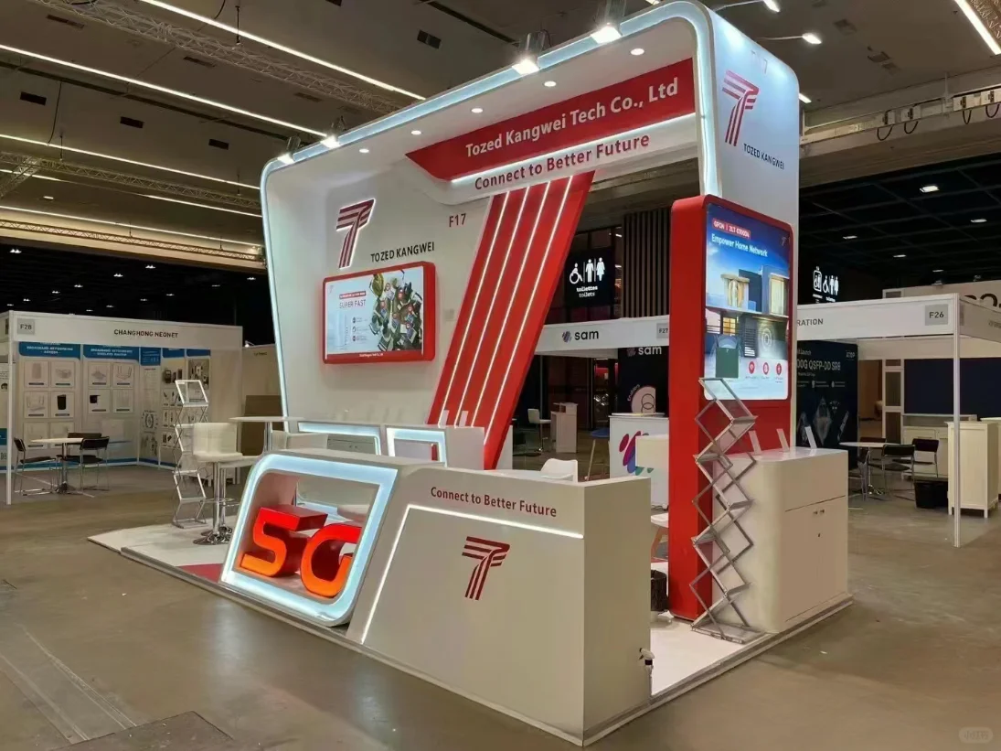 展台现场分享✨小面积展会搭建照片