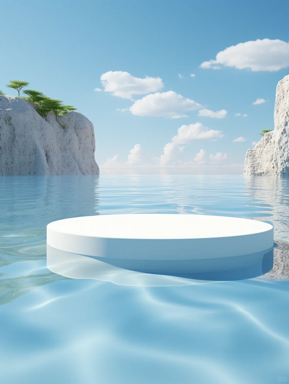 Midjourny一分钟生成电商场景图 超现实展台