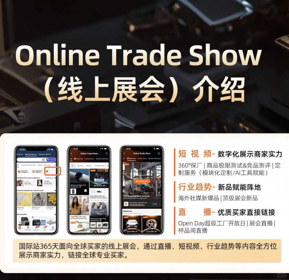 国际站线上展会online trade show来了