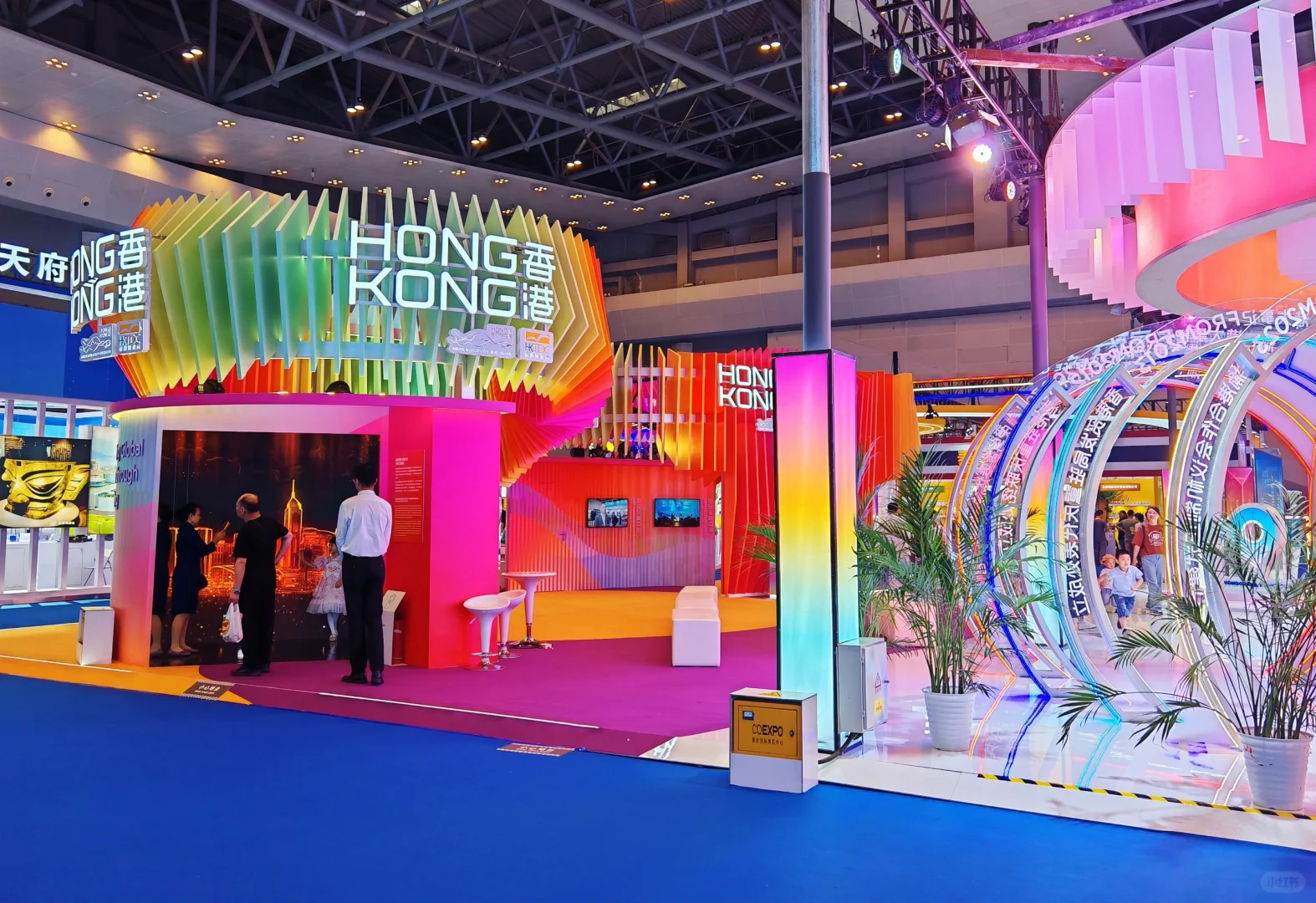 香港馆的颜色最出挑，现场更美～