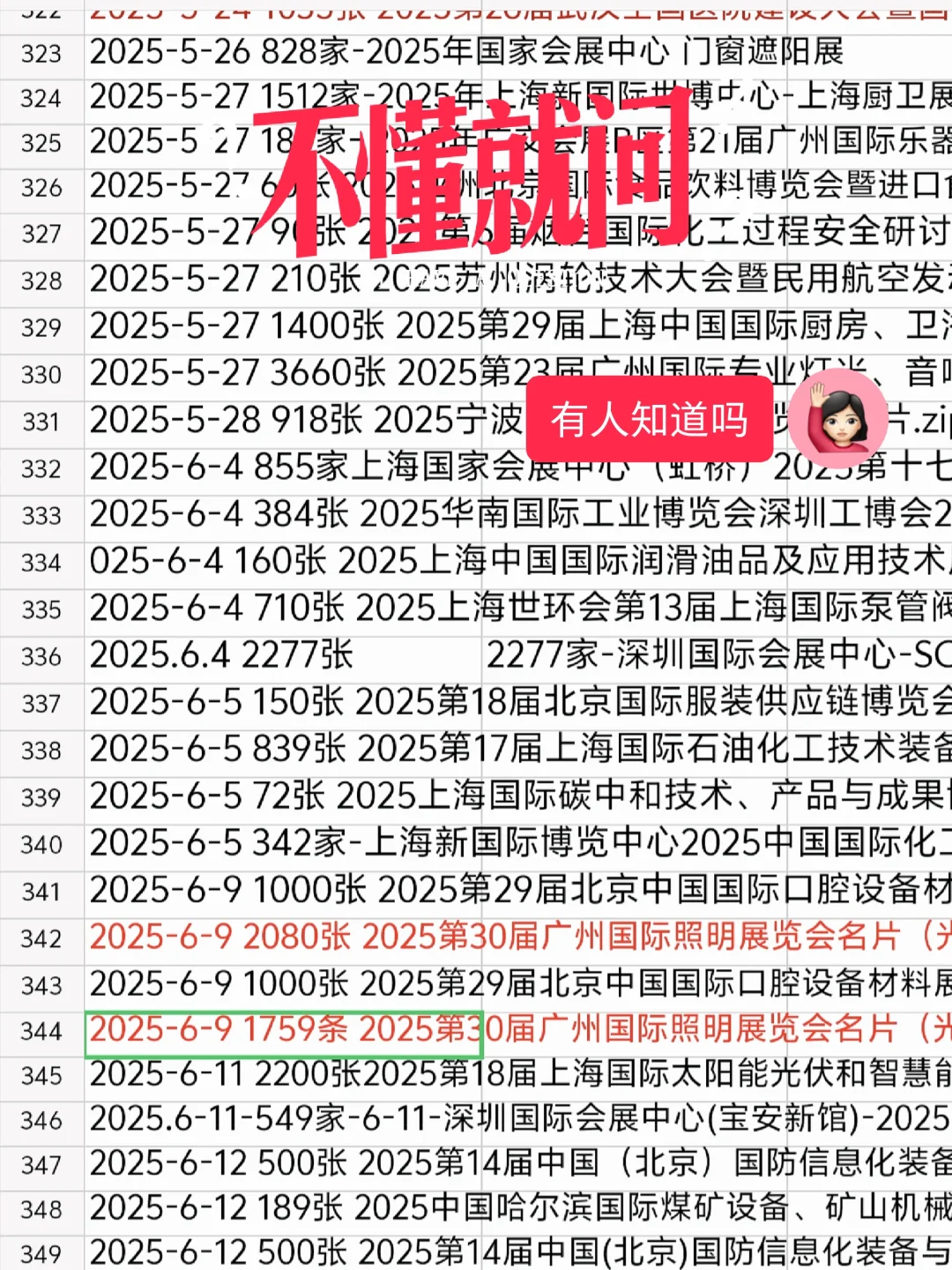 展览会名片会刊