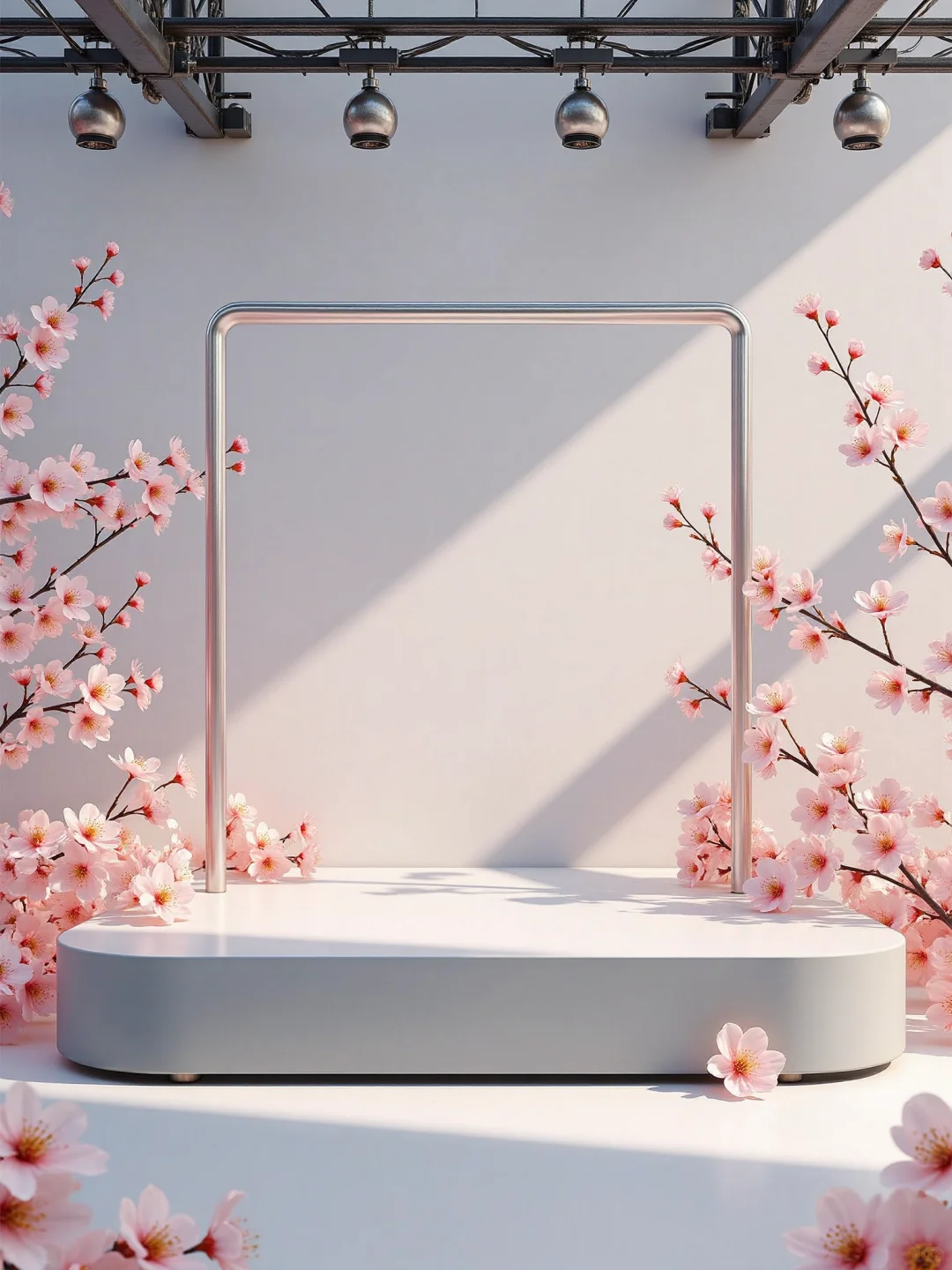 春天绿植电商花卉展台场景