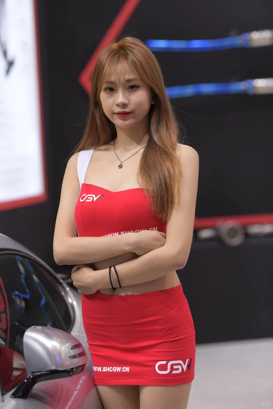 展会上的女模特，太好看了吧！