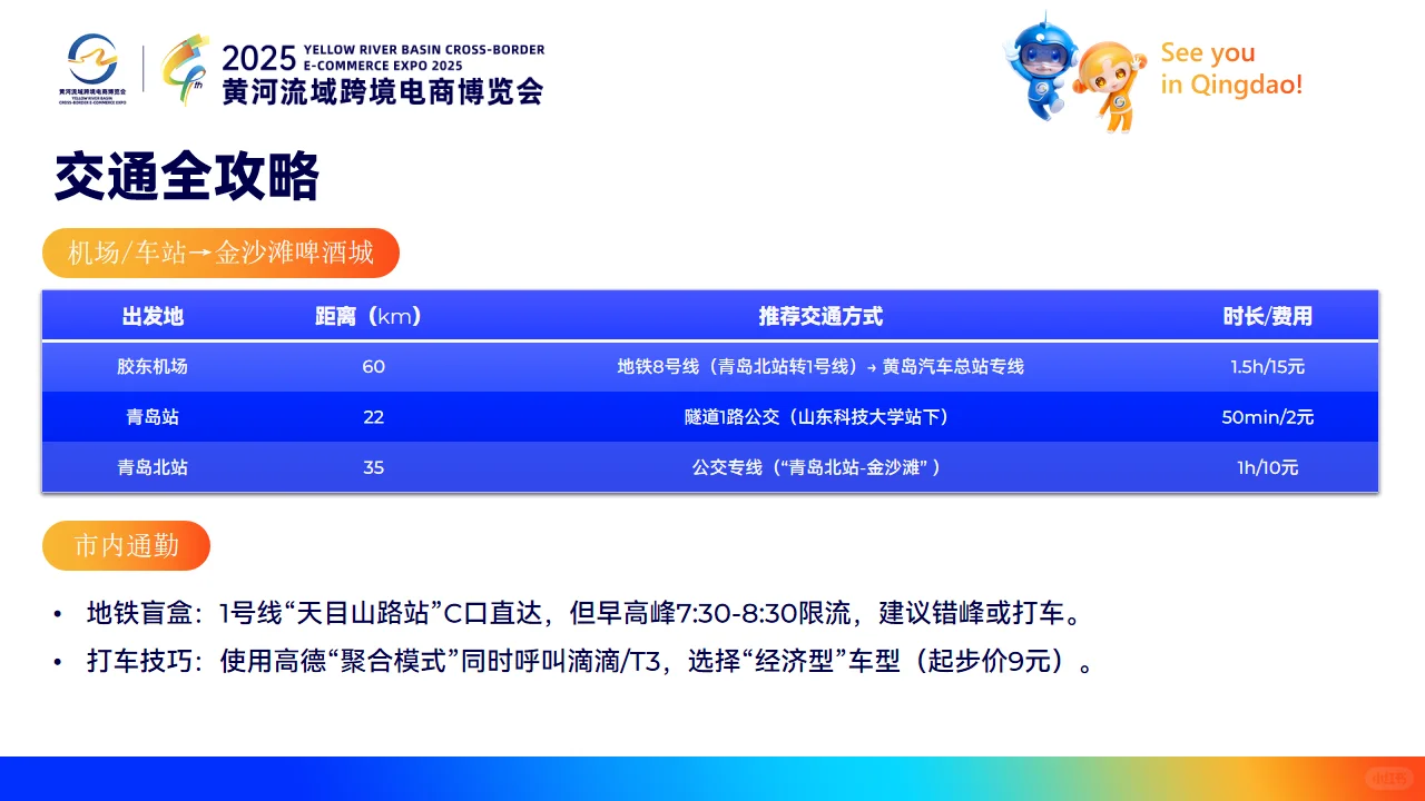 2025黄河流域跨境电商展·青岛最全攻略✨