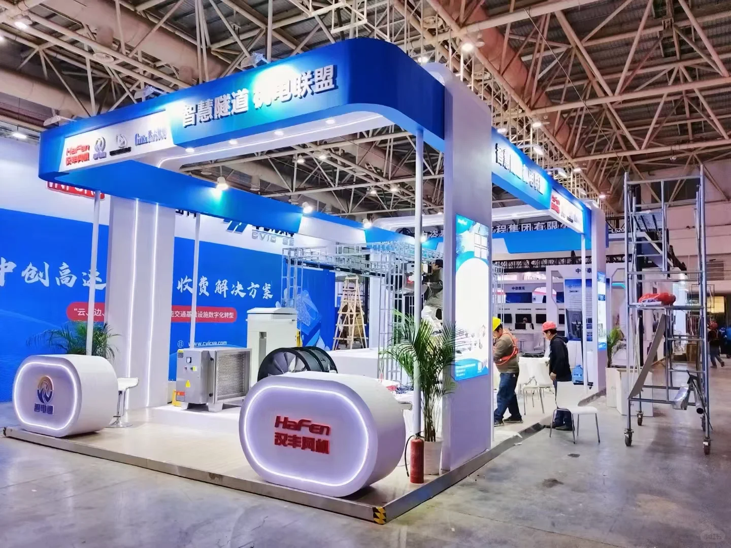 连云港展会！自贸区搭建工厂抗海风有一套