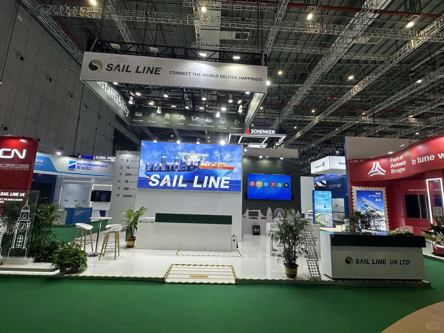 2024，进博会展台搭建完毕