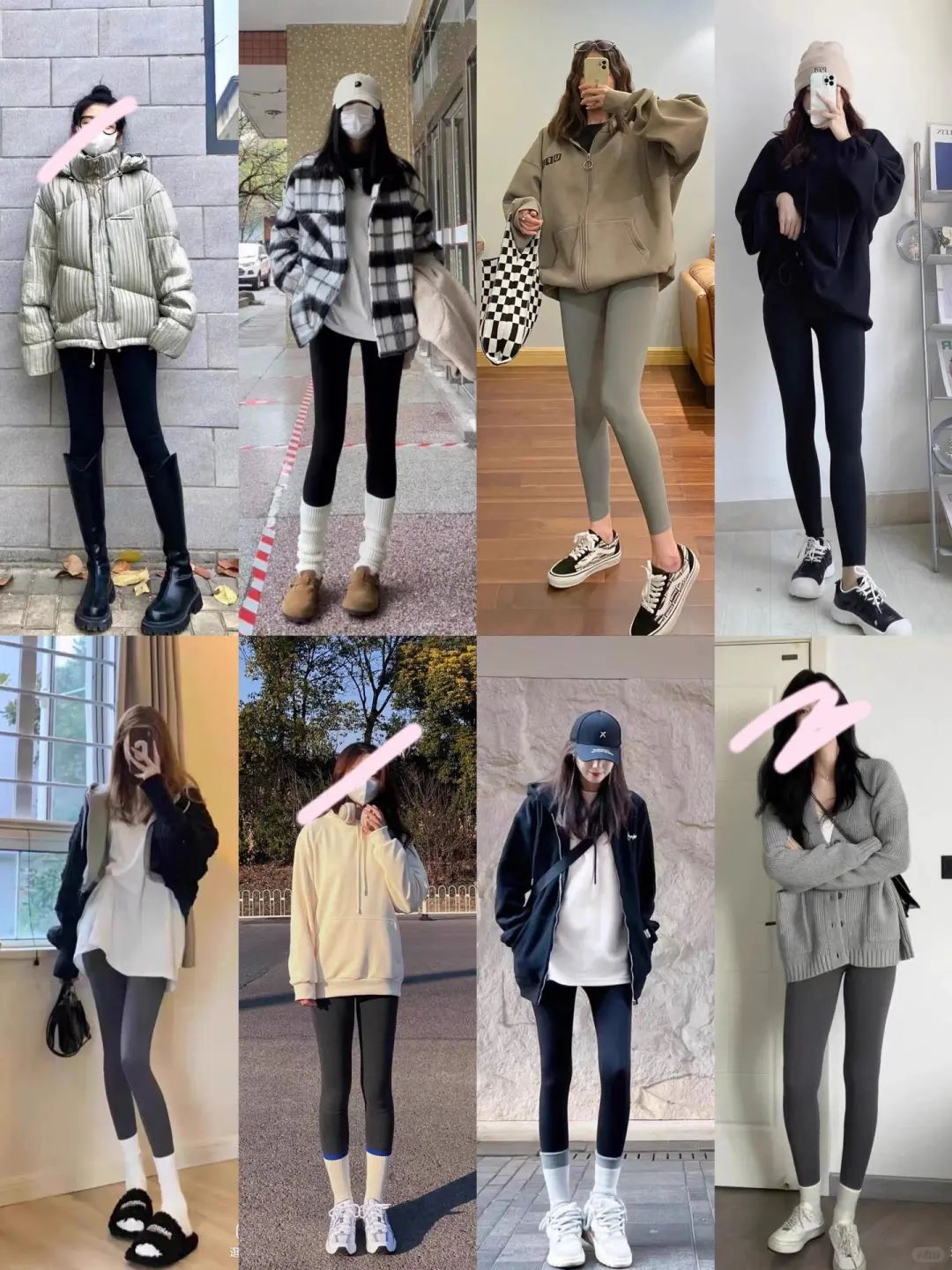 一裤多穿|美少妇秋冬鲨鱼裤的穿搭法则