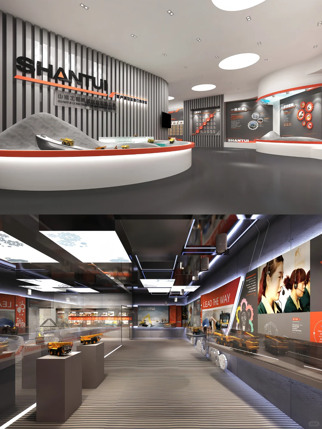 山推力量·工程机械企业展厅设计丨案例分享
