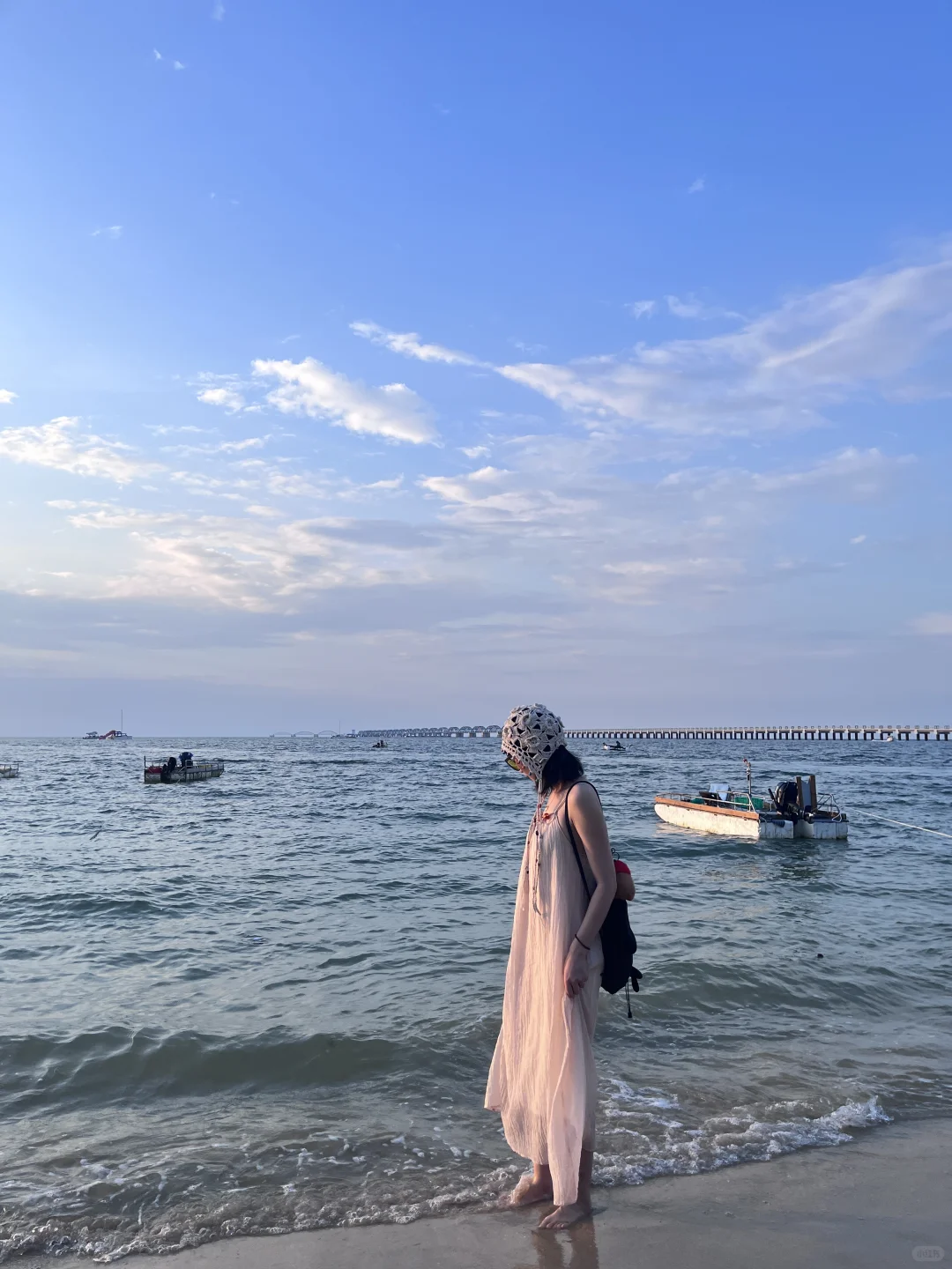 当我穿这套去了海边……