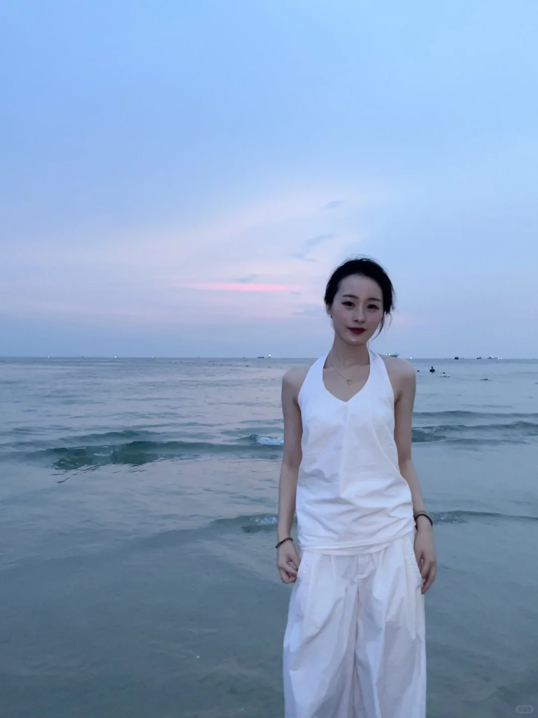 当我穿这套去了海边……