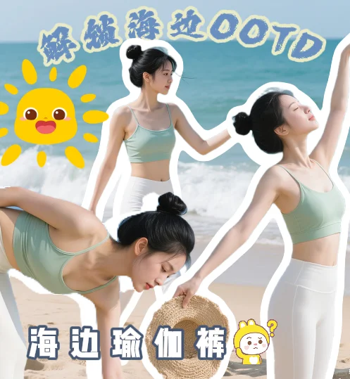 夏末海边瑜伽裤ootd～