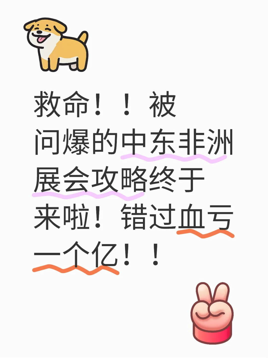 救命！！被问爆的中东非洲展会攻略终于来啦
