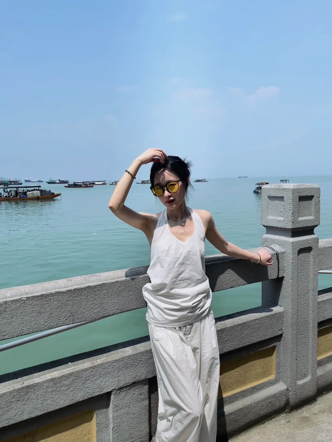 当我穿这套去了海边……